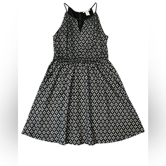 Bar 111 Fit&Flare Black&Silver Strappy tank dress Size S Formal Holiday Y2K - Picture 2 of 5